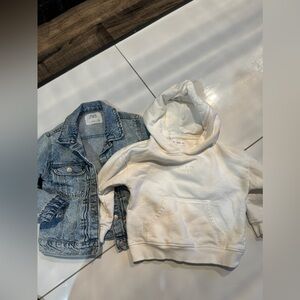 Jean Jacket and Hoodie combo for sale!